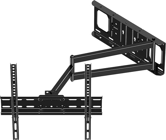 FORGING MOUNT Long Arm TV Wall Mount for Most 26-60 Inch Flat Curved TVs, 25.6inch Full Motion Extension Articulating Arms, Swivel, Tilt TV Bracket Corner Mount Fits Max VESA 400x400mm up to 77lbs