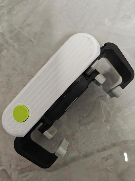 Electric Jar Opener White for Seniors and Weak Hands, One Touch Automatic Hands Free Bottle and Jar Opener, Cordless Kitchen Gadget for Tight Vacuum Lids