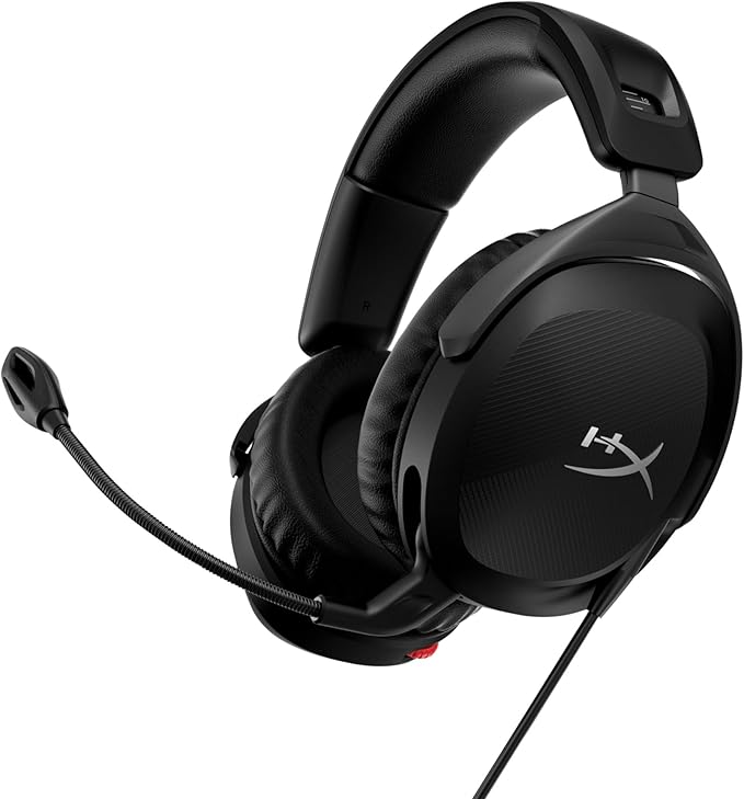 HyperX Cloud Stinger 2 – Gaming Headset, DTS Headphone:X Spatial Audio, Lightweight Over-Ear Headset with mic, Swivel-to-Mute Function, 50mm Drivers, PC Compatible, Black (Pack of 10)
