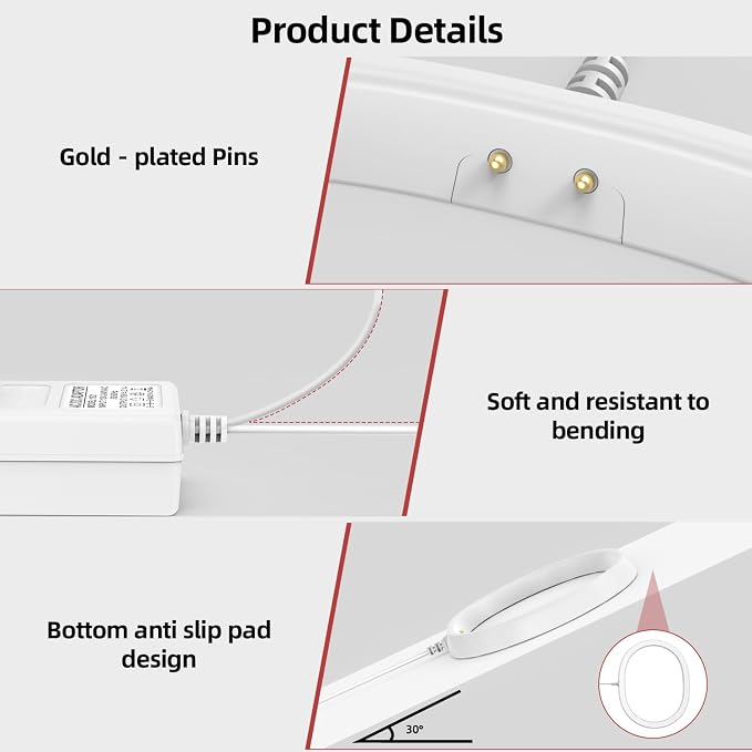 Charger Base for Sonos Move Speaker (Gen 1 & Gen 2), Replacement Charging Adapter Compatible with Sonos Move 1/2 (White)