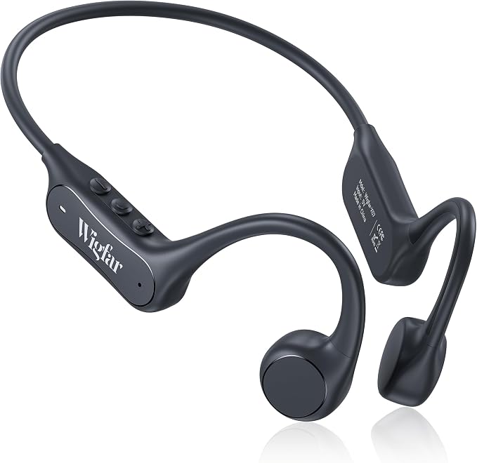 Wigfar Bone Conduction Headphones, Open Ear Headphones Bluetooth 6.0 with Mic, 10H Playtime,Waterproof Sports Headphone Suitable for Running,Cycling, Outdoor Sports
