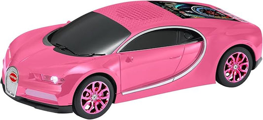 WS-660 Hypercar Bluetooth Replica Speaker with LED Starry-Sky Display, Portable with HD Sound, LED Party Light, TWS Pairing, FM/USB/TF Playback, Built-in Mic, Best Gift for Hypercar Lovers (Pink)