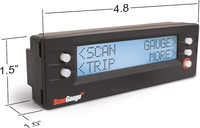 ScanGauge SG2 Ultra Compact 3-in-1 Automotive Computer with Customizable Real-Time Fuel Economy Digital Gauges for OBD2 Vehicles