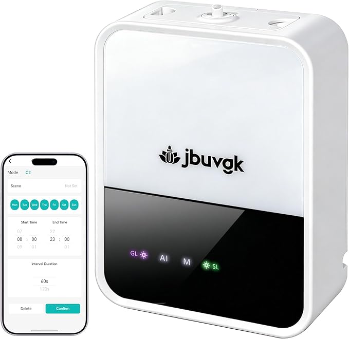 Smart Waterless Essential Oil Diffuser- HVAC System,2200 Sq.Ft Whole House & Aromatherapy Diffuser,App Control,400mL Hotel Collection Diffuser,Customisable Operating Modes for Office Home Large Room