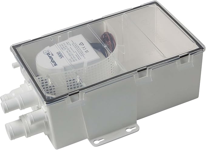 Attwood 5145-4 Marine Shower Sump System MK2, 800 GPH Pump, 24V, Standard Sized Box