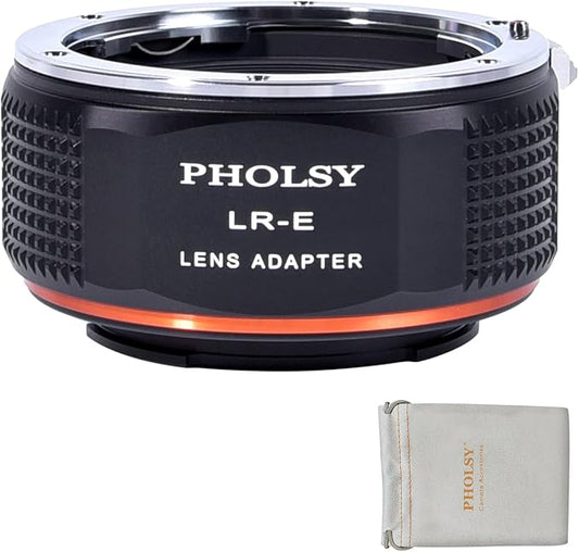 PHOLSY Lens Mount Adapter Compatible with Leica R Lens to E Mount Camera Body Compatible with Sony a1 a9ii a7S iii/ii a7R v/iv/iii/ii a7C a7 iv/iii/ii a6600 a6500 a6400 a6300 a6000 ZV-E10 NEX etc.