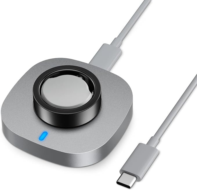 ZOOROO Charger Compatible with Aura-Ring Gen 3 Size 9, Fast Charging Dock with USB-C Cable