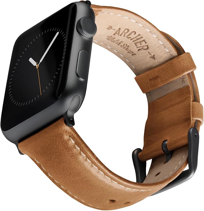 Archer Watch Straps - Top Grain Leather Watch Bands for Apple Watch