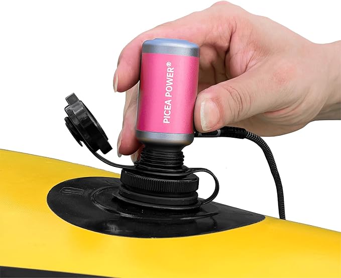 TurboBean Mini Air Pump, 22kPa 420L/min Electric Inflator Deflator, Ultra-Mini Backpacking Camping Air Pump for Air Mattress, Packrafts, Outdoor Gear, Balloons, Inflatable Pillows