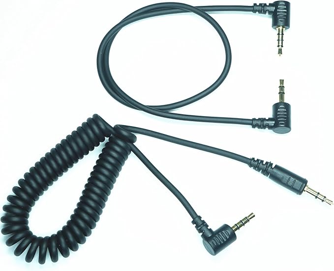 3.5MM-DC3 (MC-DC3) for Nikon Cameras Z5II/Z50II/ZR Shutter Release Cable is Suitable Connect the Timer, Camera Shutter Controller and Indoor Flash Trigger Cable (3.5mm-DC3 2pcs)