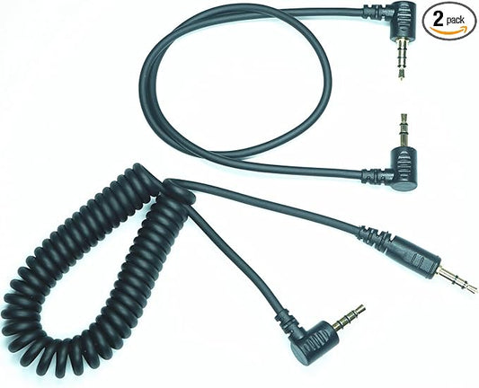 3.5MM-SL2(TRRS3.5) for Leica Camera Shutter Release Cable is Suitable to SL2/SL2S/SL3/SL3S Focusing and Photography Cables Focusing and Photo-Taking Function (3.5mm-SL2 2pcs)