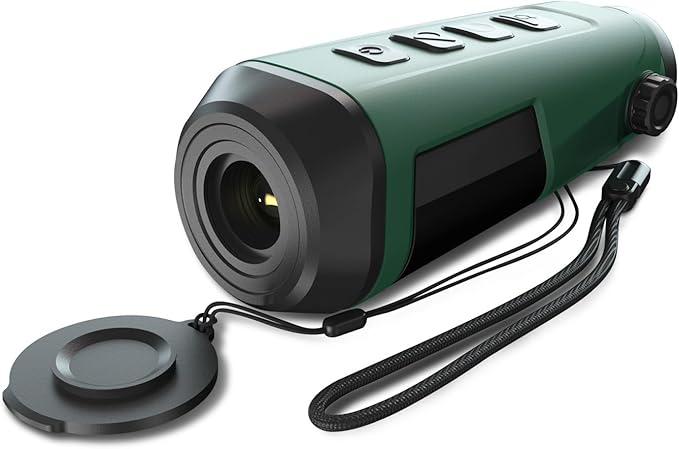 High-Sensitivity Handheld Thermal Monocular,Thermal Night Vision Imaging Monocular with Heat Vision for Hunting, 8X Digital Zoom, Adjustable Palettes & Brightness, 15mm Focal Length 256x192