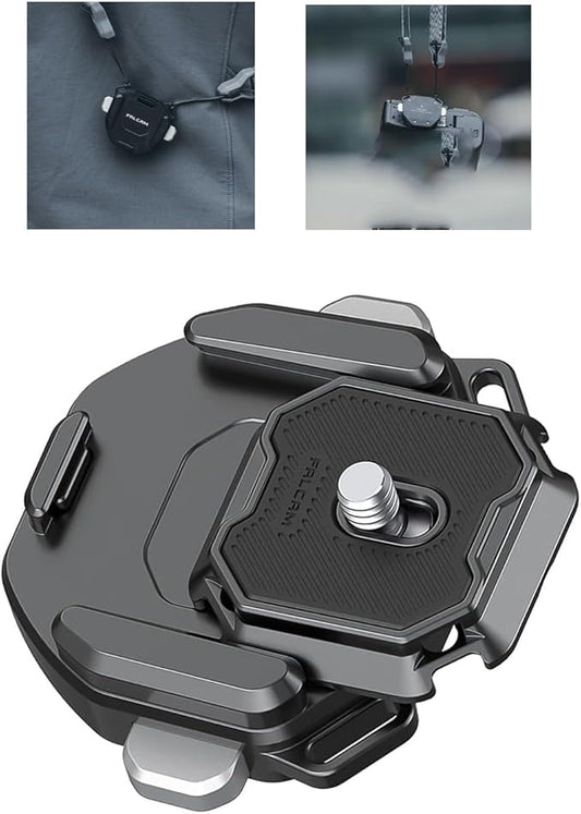 FALCAM F38 Camera Clip with Plate Kit V2, Quick Release Clip for Camera to Backpack Shoulder Strap-3142