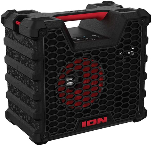 ION Audio Tailgater Tough - Rugged Portable All-Weather Wireless Bluetooth Speaker, IPX5 Water-Resistant, Outdoor Weather-Resistant Speaker