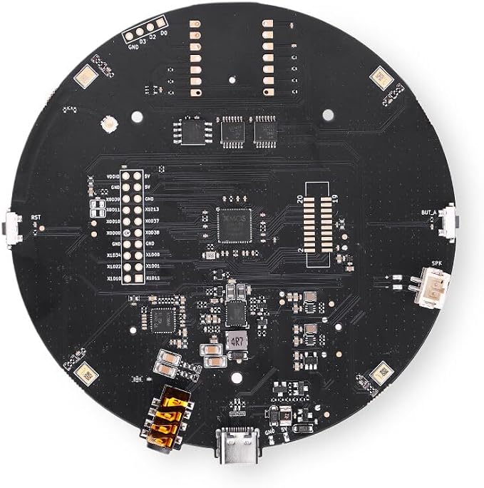 reSpeaker XVF3800 USB Microphone Array, 4-Mic AI Voice Capture with Noise Cancellation & 360° Far-Field Pickup, Plug & Play for Raspberry Pi, Jetson & Voice Assistants