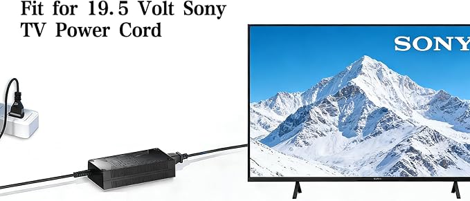for Sony Tv Power Supply 19.5V Compatible with Sony Bravia TV Models X900E, XBR-55X900E, XBR-49X900E, KDL-55W800B