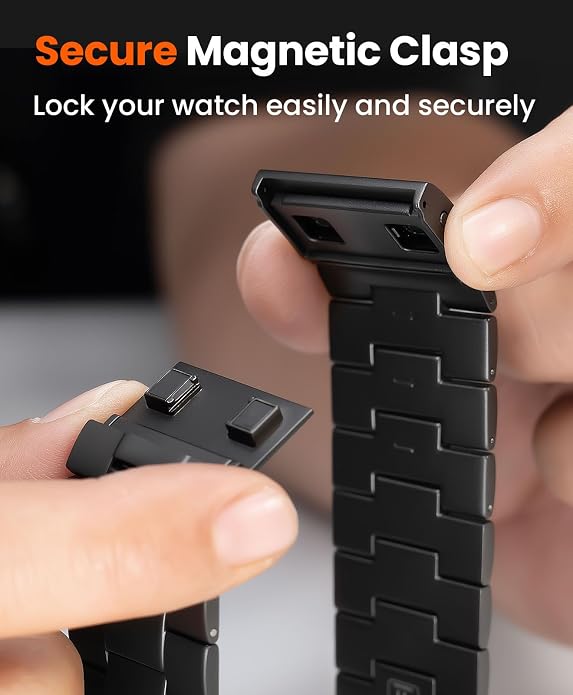 Titanium Watch Band Compatible with Apple Watch Ultra 3 & Ultra 2 1 49mm - 26mm Wide-Body Metal Apple Watch Ultra Band with Scratch Resistant DLC Coating for men - CRNS01 Business Series