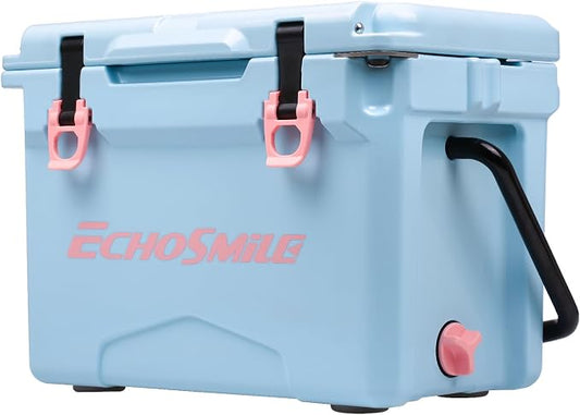 EchoSmile 12/18/25 Quart Rotomolded Cooler, Built to Stand up to The Rigors of The Journey