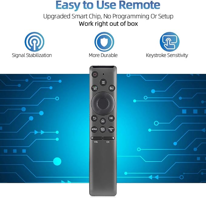 for Samsung-Smart-TV-Remote-Replacement, Universal Remote for All Samsung LCD LED QLED Frame Crystal Smart TVs