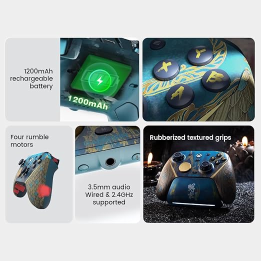 GameSir G7 Pro Wireless Gaming Controller for Xbox Series X|S, Xbox One, PC, Android, Game Controller with 3.5mm Audio Jack ,Hall Effect Analog Triggers, TMR Sticks, 1000Hz Polling Rate 【Wuchang: Fallen Feathers Edition】