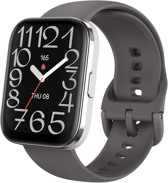 Amazfit Bip 5 Unity Smart Watch 46mm, 11-Day Battery, Fitness Activity Tracker with 120+ Sports Modes, Heart Rate & Sleep Monitor, Customizable Watch Faces, for Android & iPhone, Charcoal