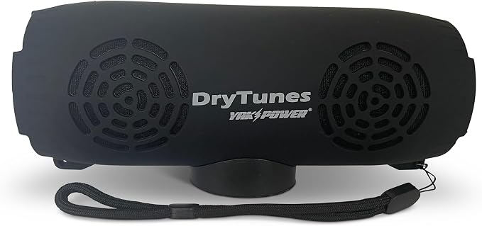 Yak-Power Drytunes Water-Resistant Portable Bluetooth Speaker | IP66 | Party Button Music Sharing | Kayaks | Boats | E-Bikes | Outdoor | Black