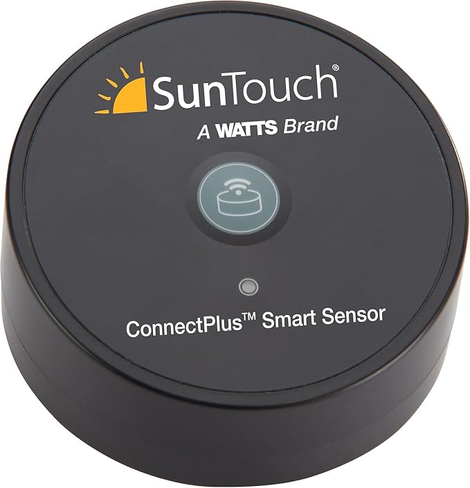 SunTouch ConnectPlus Wi-Fi Voice-Activated Smart Sensor for Floor Surface Temperature and Water Leak Detection, Built-In 915MHz Technology for Wireless Connection to SunStat ConnectPlus Thermostats