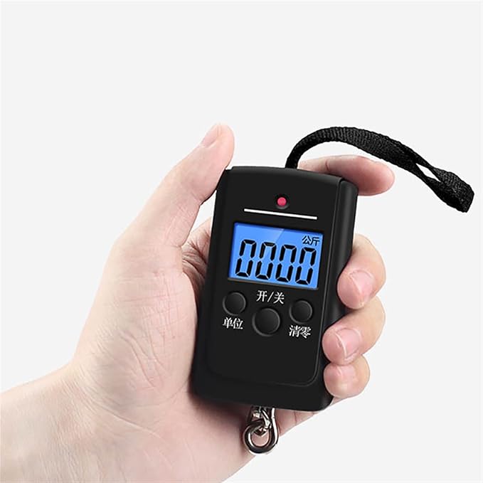 Utility Bathroom Scale Portable Hanging Scale Digital Scale Blue Backlight Electronic Fishing Weights Pocket Scale Luggage Scales Hook Scale Weighing