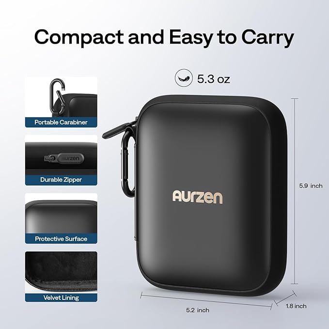 Aurzen CasePlay Carrying Case and Magnetic Suction Mount for ZIP Projector