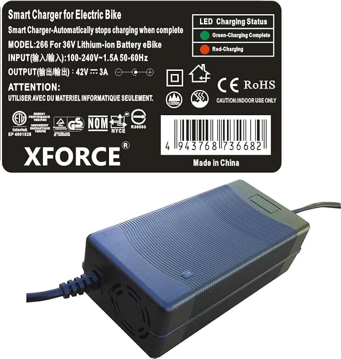 3 Amps Smart AC Adapter Compatible with SONDORS 36V Bike