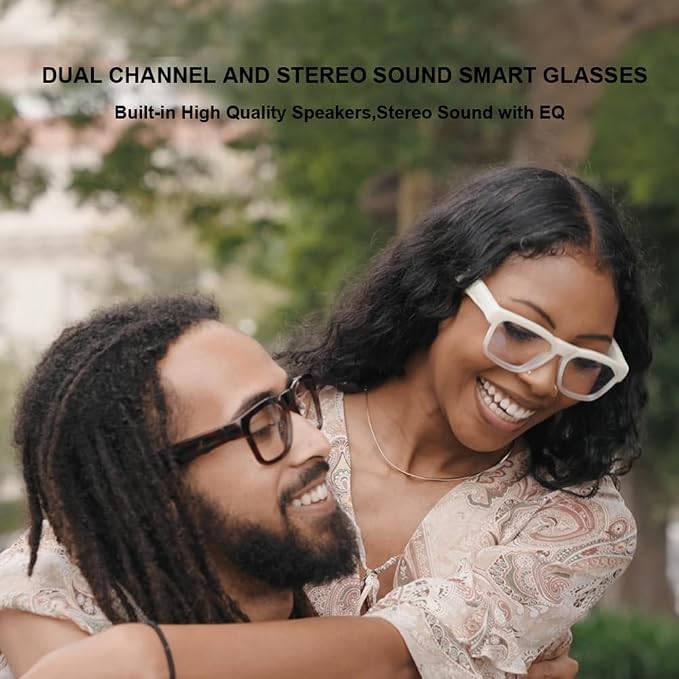 OhO sunshine Bluetooth Audio Sunglasses, Lightweight Open Ear Sport Glasses, 10H Playtime,Water Resistant with Voice Control