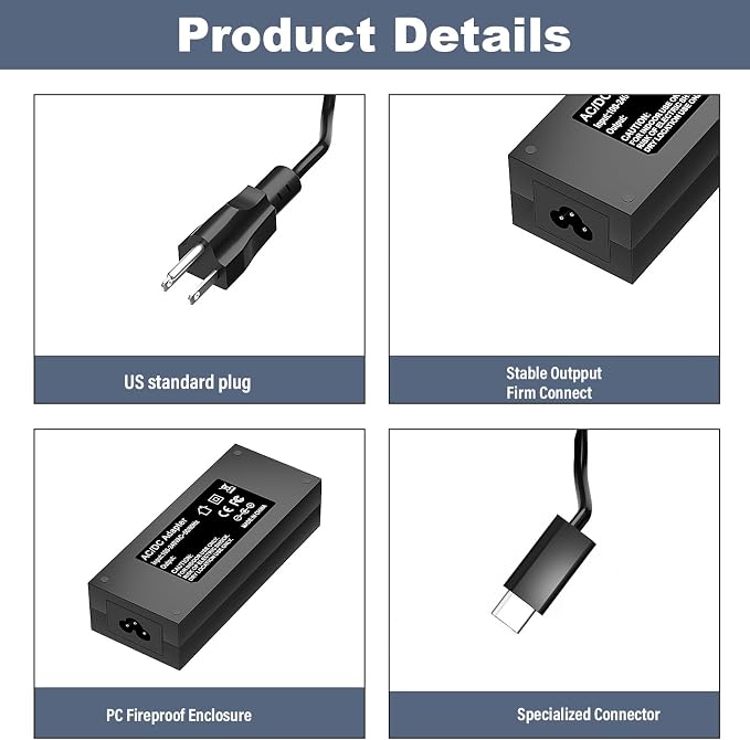 24V USB-C Power Cord Compatible with Toast Flex TP200 Receipt Printer TK200 TK300 TT200 TT201 TT202 TT203 TT204 TT500 TT501 Toast Power Supply Adapter Charger