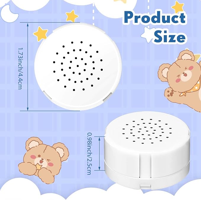 12 Pcs Voice Recorder for Stuffed Animal, Sound Recorder Music Recordable Sound Module Recording Device Record Custom Message for Plush Toy Doll Stuffed Bear Pillow, Battery Included (60 Second)