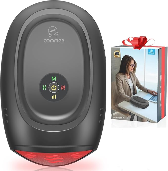 COMFIER Hand Massager with Heat and Compression, Cordless Hand Massager for Arthritis and Carpal Tunnel, Wrist, Finger Massage for Mom, Dads, Women and Men (Black)