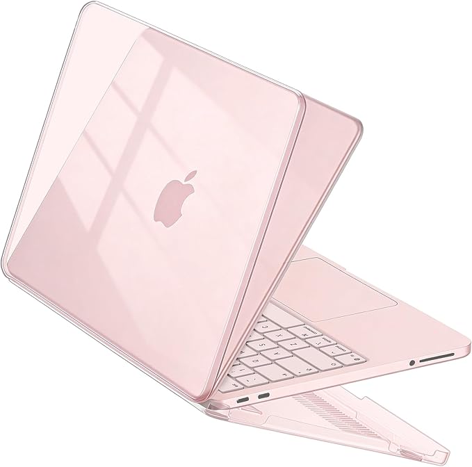 Case Compatible with MacBook Neo 13 inch Laptop 2026 (Model A3404), Scratch Resistant Protective Hard Shell Cover, Crystal Blush