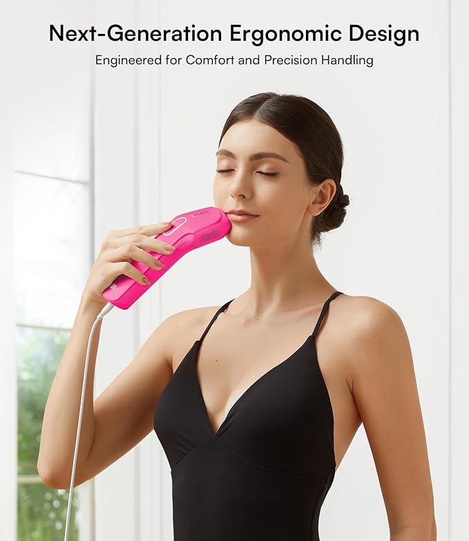 INIA Laser Hair Removal with Ice-Cooling Care for Women and Men, HAUTE Pro Painless at-Home IPL Hair Remover for Coarse Hair in Bikini and All Body Areas, Latest Generation for Effective Results