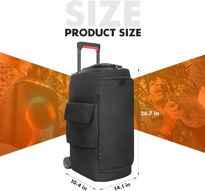 Speaker Cover Compatible with JBL PartyBox 320/PartyBox 310, Scratch-Resistant, Dustproof, Portable Case with Storage Bag for Outdoor Party Speaker