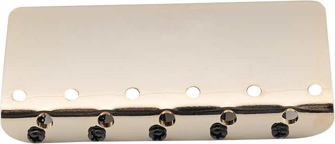 Wilkinson WBBC5 18mm 5-String Bass Bridge Brass Saddles for Precision Jazz Bass, Gold