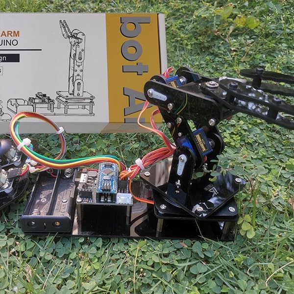 Robot Arm for Arduino, Smart Robot Building Kit That can Memorize and Repeat Movements for Beginners/Teens/Adults to Learn Electronic, Programming, Math and Science