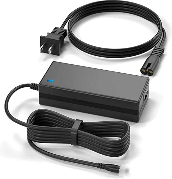 19V AC-DC Adapter Replacement for Samsung S34C502GAN S34C504GAN LS34C502GANXZA LS34C504GANXZA ViewFinity S5 S50GC 34" Ultra-WQHD 100Hz Widescreen Monitor 19VDC Power Supply Cord Cable Charger