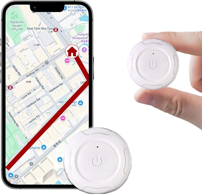 GPS Tracker for Vehicles,Uses a CR2032 Button Cell Battery， GPS Portable Magnetic Car GPS Tracking, Wide-Area Location GPS Tracker for Kids