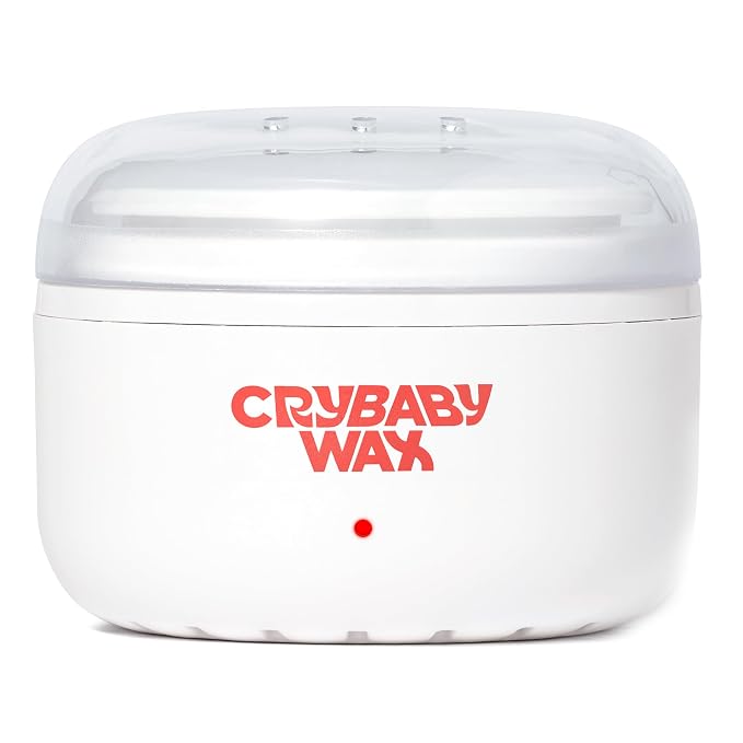 Crybaby Wax The Mini Meltdown Machine USB-C Mini Wax Warmer, Portable Hard Wax Heater for Brows & Upper Lip, Compact Travel Wax Warmer with Silicone Pot