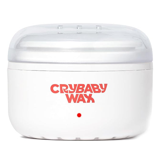 Crybaby Wax The Mini Meltdown Machine USB-C Mini Wax Warmer, Portable Hard Wax Heater for Brows & Upper Lip, Compact Travel Wax Warmer with Silicone Pot
