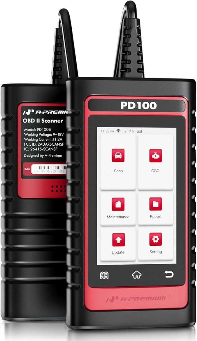 A-Premium 2025 PD100B for BMW/Mini Full System OBD2 Scanner Diagnostic Tool, Bi-Directional Code Read Scan Tool, Full Reset (BMS/ABS/Oil/SAS/EPB), Battery Registration Tool, Live Data, Android 6.0