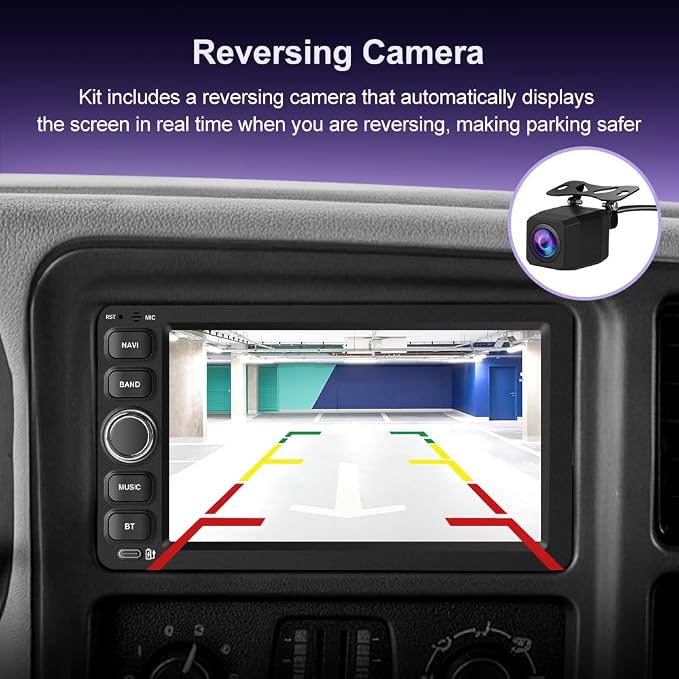 Android 15 Car Radio Stereo for 2003-2006 Chevrolet Chevy Silverado Impala Tahoe GMC Sierra Yukon with 4G RAM 64G ROM Backup Camera Wireless Carplay Android Auto GPS FM Bluetooth