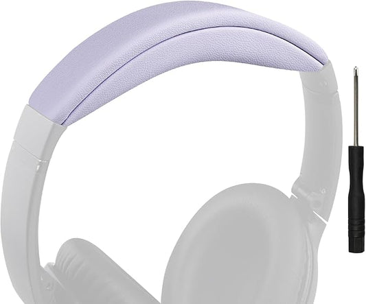 SOULWIT Headband Cover for Bose QuietComfort 45 (QC45)/QuietComfort SE (QC SE)/Quiet Comfort Wireless Headphones, Replacement Headstrap Pad Repair Part - Chilled Lilac