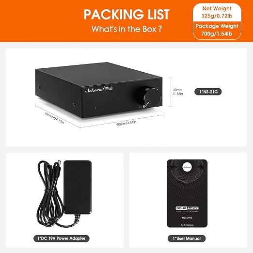 Nobsound Mini Mono Subwoofer Amplifier: 100W HiFi Amp with TPA3116 & Low-Pass Filter for Home Theater, Bass Shaker, Gaming, Subwoofer, Speaker (NS-21G)