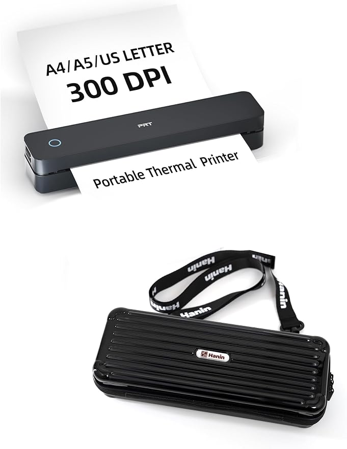 PRT MT610 Pro Thermal Printer and Carrying Case Black