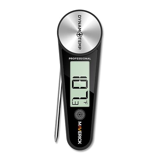 Maverick Dynamo Temp Instant Read Thermometer, No Batteries, Fast 2mm Step-Down Probe, ±1.8°F Accuracy, Magnetic Mount, IP54 Water-Resistant, Folding Design for Cooking & Grilling (DYNT-02)