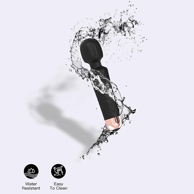Niclove The Upgraded 3-in-1 Personal Massager – 3H Powerful Vibration, Quiet & Waterproof – 20 Modes 8 Speeds Muscle Therapy Stick for Deep Tissue, Sports Recovery, Cordless & Travel Friendly (Black)